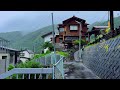 4K Summer Rainy Day in Japan 🌧️ Nagano Most Beautiful Countryside Village 🇯🇵 Walking in the Rain