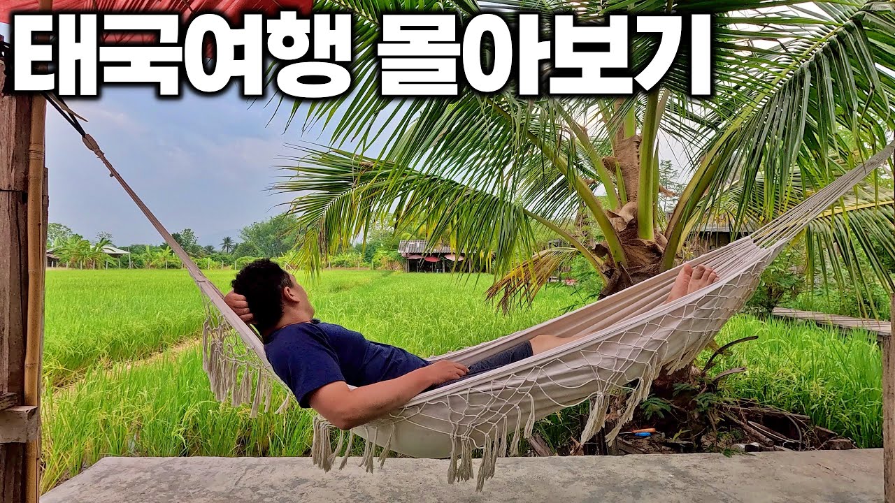 [4K] 아재 혼자 40박 42일 태국 여행 몰아보기