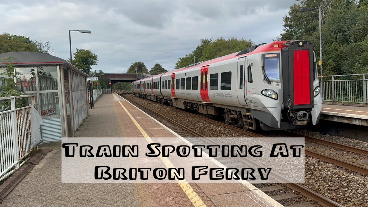 Train Spotting at Briton Ferry - YouTube