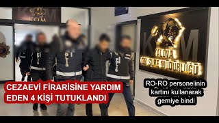 Cezaevi̇ Fi̇rari̇si̇ne Yardim Eden 4 Ki̇şi̇ Tutuklandi