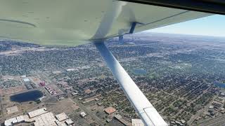 Microsoft Flight Simulator 2020 over Lubbock, TX