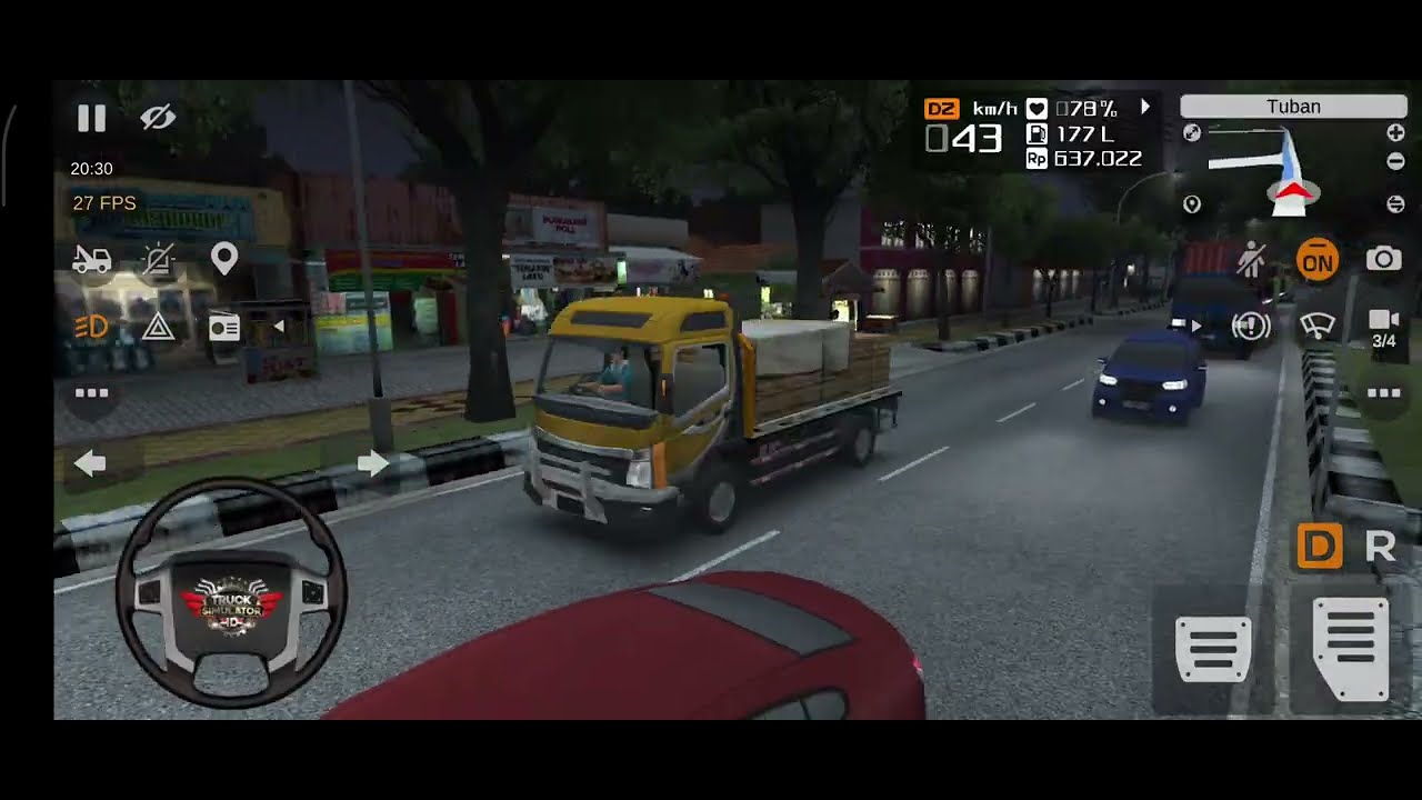 Heavy Loaded Cement Transport Mission | Indonesia Road Truck Driving Gameplay 🇮🇩