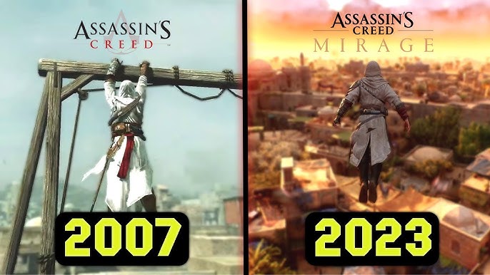 Evolution of Maps in Assassin's Creed Games (2007-2023) 