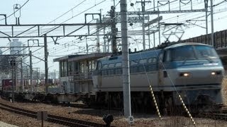 1095レ EF66-127牽引貨物列車 枇杷島駅通過