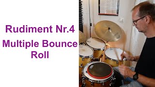 Rudiment Nr. 4 The multiple bounce roll (Drum Lesson)