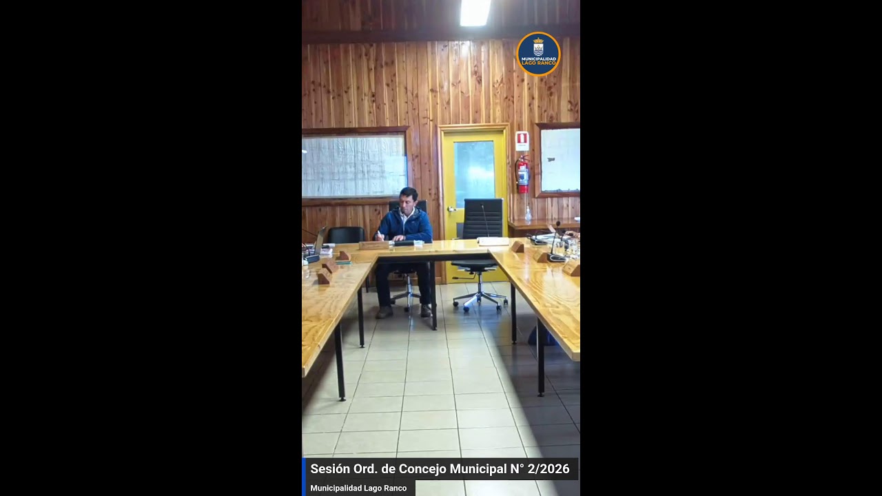 Sesión Ord. de Concejo Municipal N° 2 /15.01.2026 📱