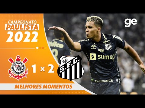 CORINTHIANS 1 X 2 SANTOS | MELHORES MOMENTOS | 3ª RODADA DO CAMPEONATO PAULISTA 2022 | ge.globo