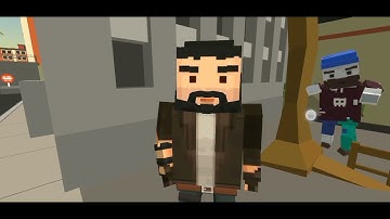 man run from a zombie (African run meme) | simple sandbox 2 npc edition