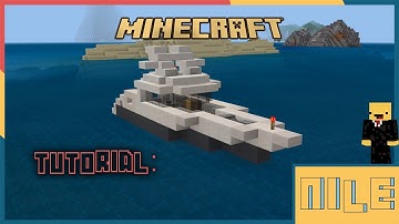 Simple Minecraft Fishing Boat Tutorial