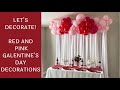 Galentine&#39;s Day Decorations | Balloon Backdrop and Table Decor