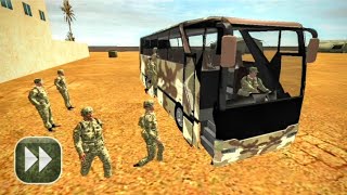 Army Bus Driver US Soldier Transport Duty Offroad Bus Driving For Android Mobile 📲