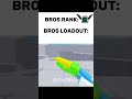 Bros Rank And Bros Loadout In Roblox Rivals #rivals #roblox #edit