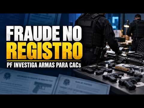 Operação da PF investiga fraudes no registro de armas para CACs