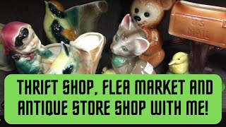 Shop with Me Flea Market, Thrift Shops and Antique Store!