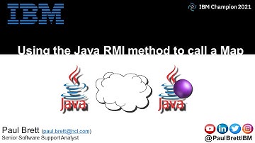 Using the Java RMI method to call an ITX Map