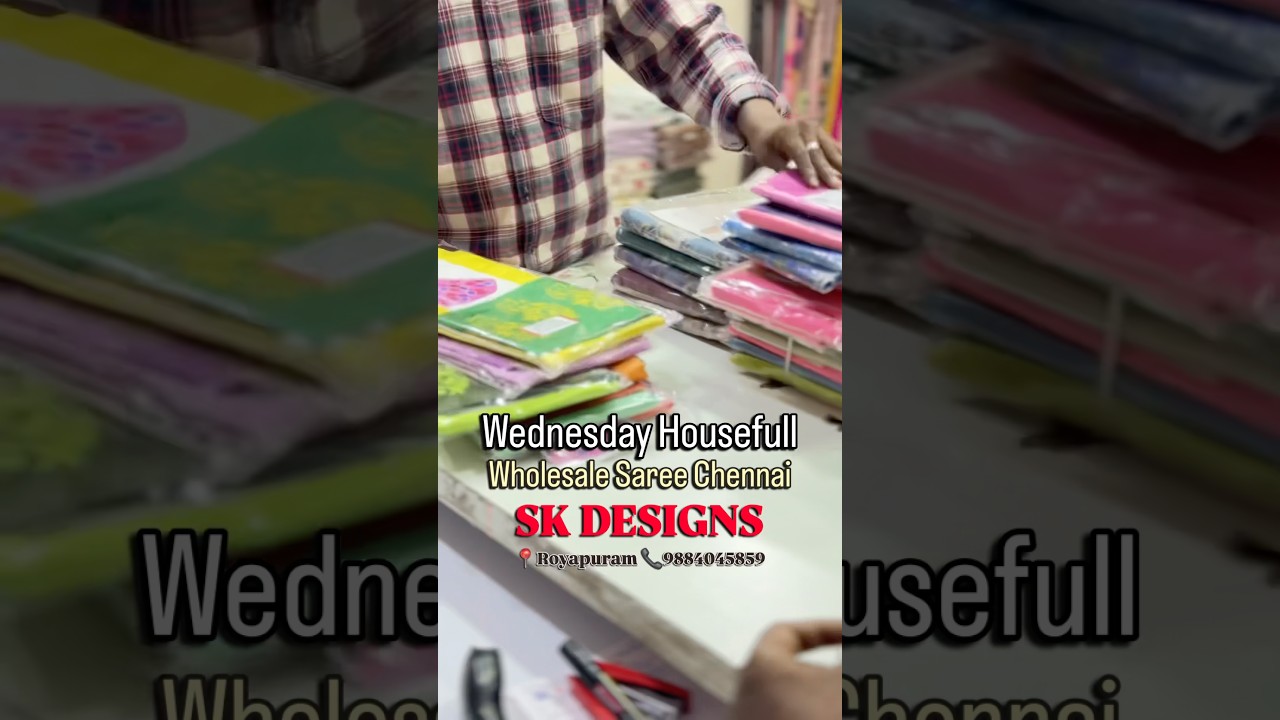 Chennai Biggest Saree Wholesale Sarees Shop | Best Wholesale Satee 