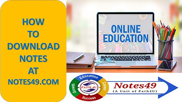How to Download Notes ON Notes49.com #notes49.com #notes #assignment #4thsemesterassignment #soldu