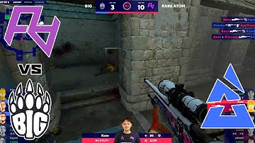 BIG vs Rare Atom - BLAST Premier Spring Showdown 2023 - ЛУЧШИЕ МОМЕНТЫ | КСГO
