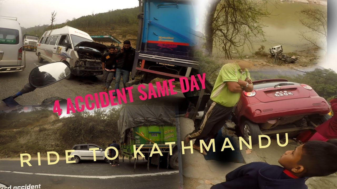 4 Accident on the way to Kathmandu// highway rush// solo ride//pulsar 150