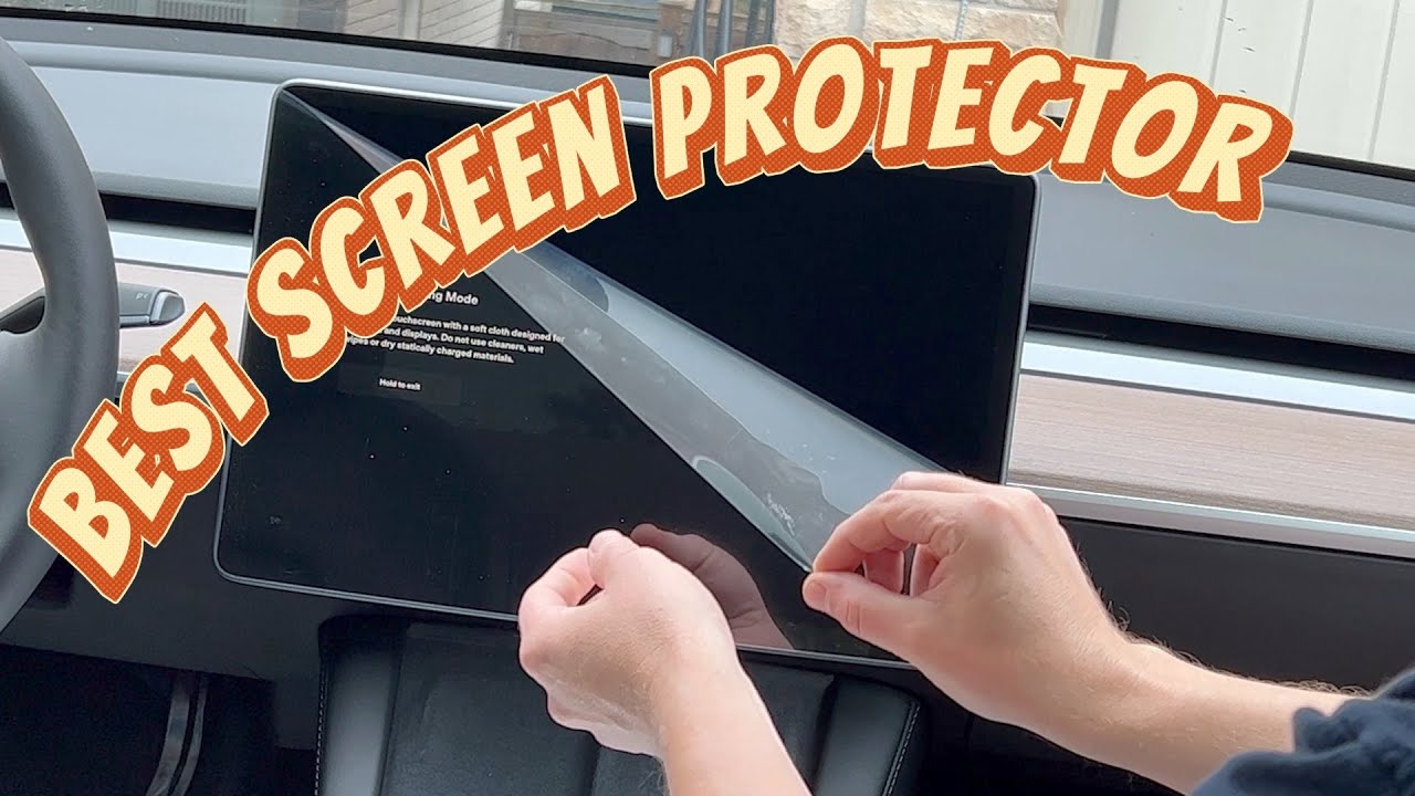 Best Tesla Y matte screen protector from Spigen installed in 5 minutes 