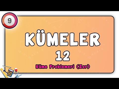 Kümeler 12 | Küme Problemleri Zor Sorular 9.Sınıf Matematik | #9.sınıf #matematik