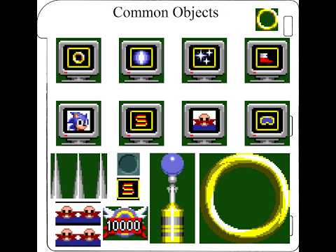 Sonic 1 Sega Pico Edition Development: Debug Mode Object Placement Test (Common Objects)