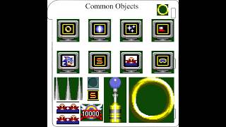 Sonic 1 Sega Pico Edition Development: Debug Mode Object Placement Test (Common Objects)