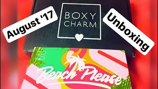 BOXYCHARM August &#39;17 Unboxing! I CANT BELIEVE WHAT I GOT 😱😱