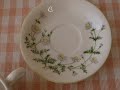 カモミールのお花の大容量カフェオレカップ＆ソーサー