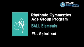 Rhythmic Gymnastics Age Group Program - Ball Element E8 Spiral out