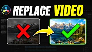 How to replace a video in media pool Davinci Resolve