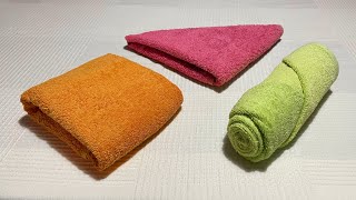 How to fold towels easy