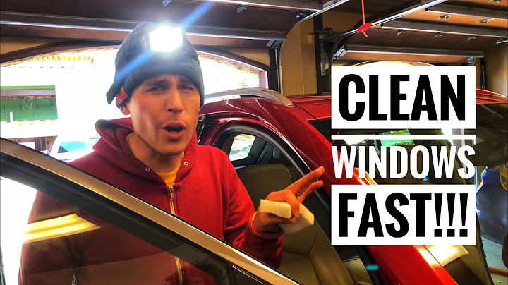 WINDOW CLEANING HACK - perfect windshield cleaning in less than 2 minutes!
