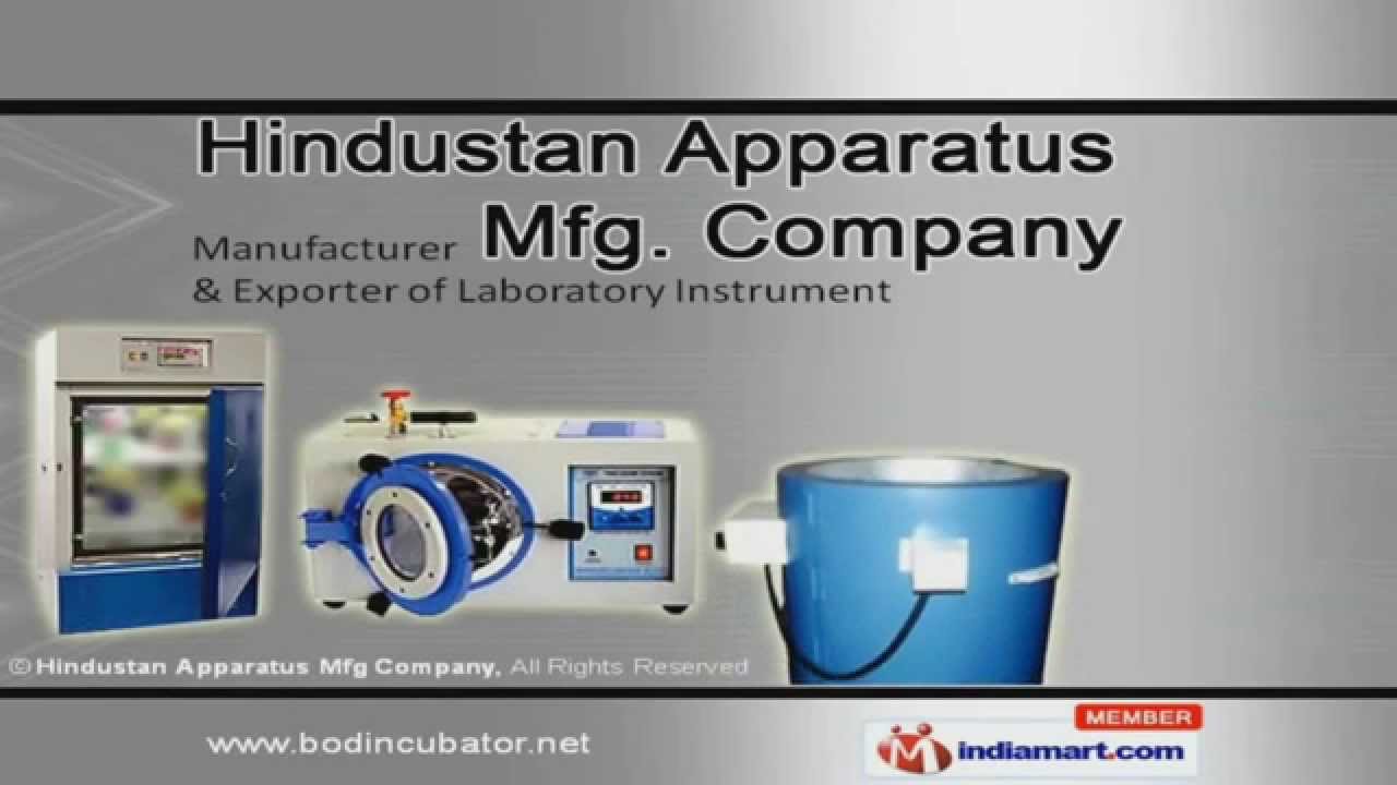 Laboratory Instrument by Hindustan Apparatus Mfg. Company, Mumbai YouTube