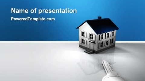Real Estate Property PowerPoint Template by PoweredTemplate.com