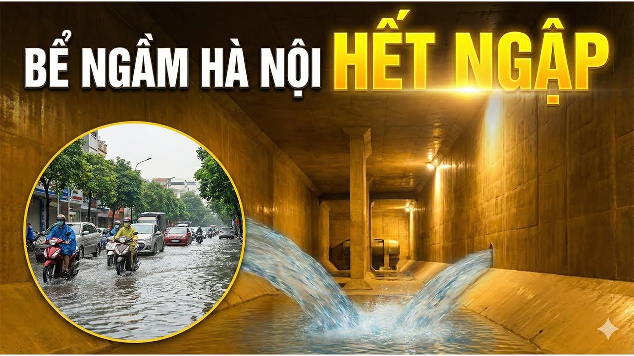 HÀ NỘI XÂY DỰNG BỂ NGẦM KHỔNG LÔ ỨNG PHÓ TRỐNG NGẬP ÚNG