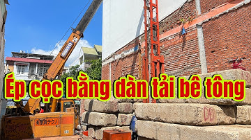 Quá trình ép cọc bê tông cốt thép tại quận Tân Bình bằng dàn tải bê tông - CHITHACONST