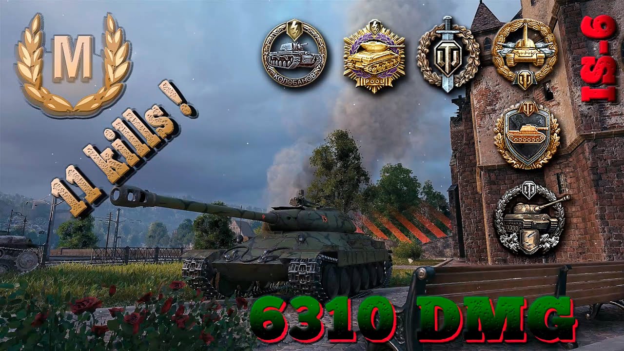 IS-6  бой на мастера WoT replays  / Ace tanker WoT