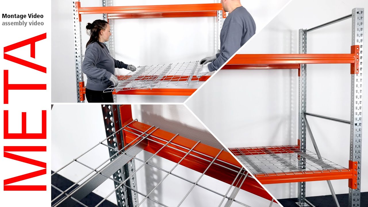 Montage/Assembly: META MULTIPAL Drahtgitterböden/Wire mesh shelves