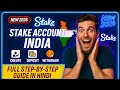 How to Create a Stake Account | Complete Step-by-Step Guide: Verification, Deposit &amp; Withdrawal...