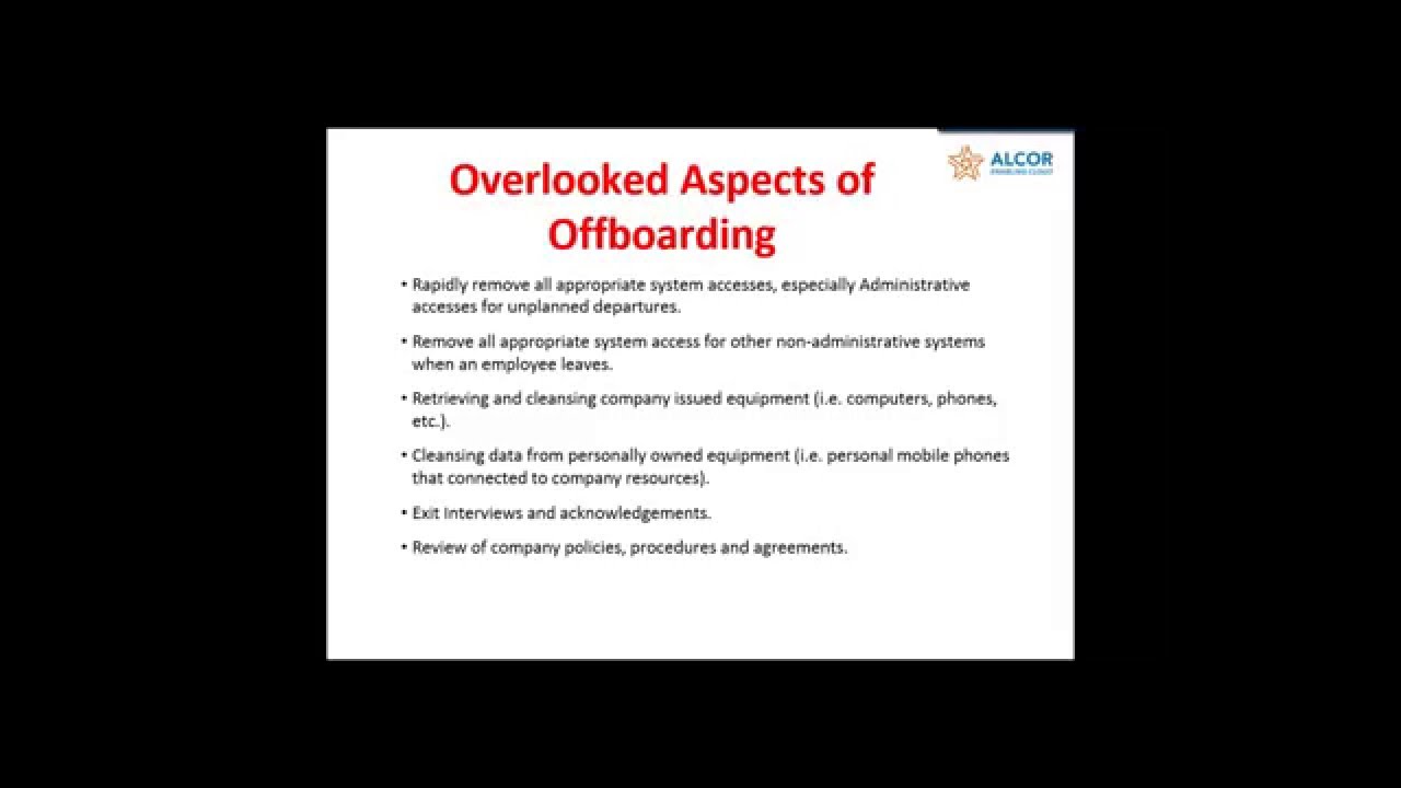 employee offboarding the overlooked process youtube checklist for new employees