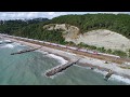 [RZD] 2ES4K with a passenger train, Black sea