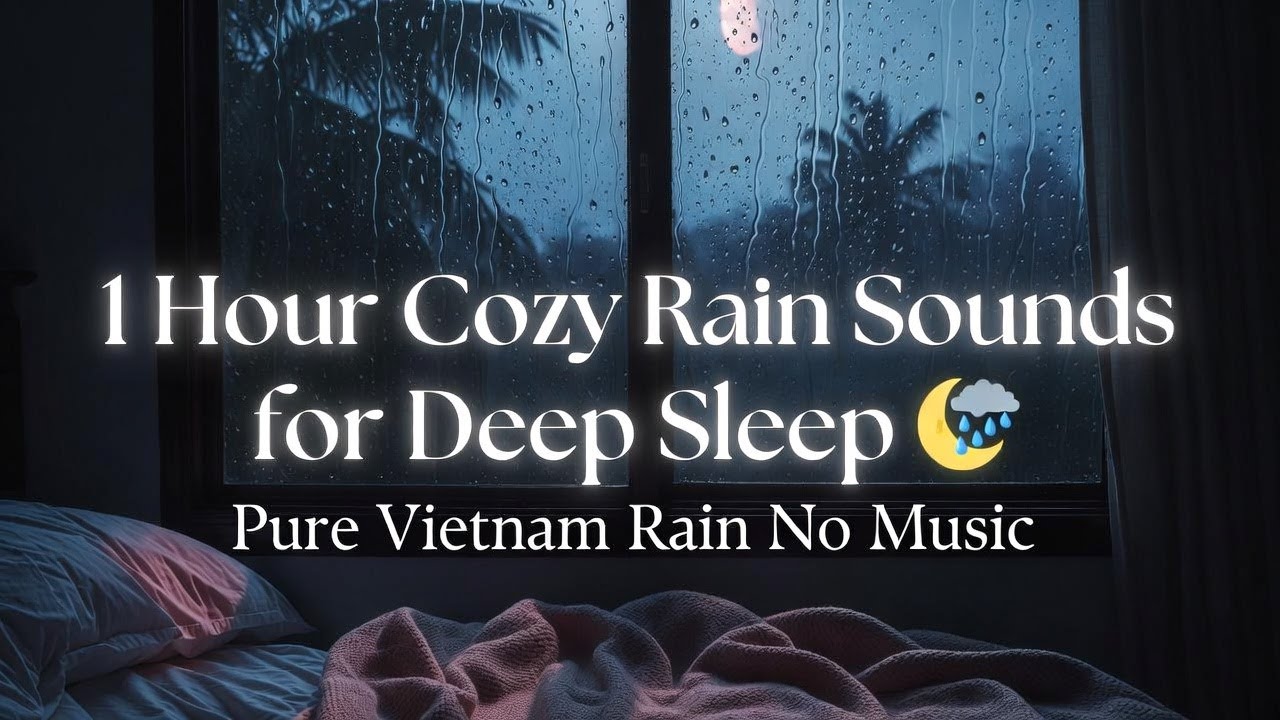 1 Hour Cozy Rain Sounds for Deep Sleep 🌧️🌙 | Pure Gentle Rain No Music ...