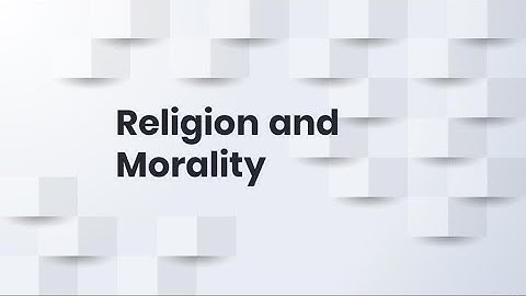 Religion and Morality | Divine Command Theory and Its Problems