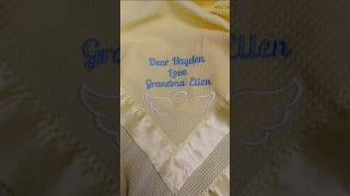 Personalized #blanket #baby #angel #embroidery #digitizing #stitch #canada #vancouver #love #art