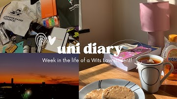 S2: E4 Wits Uni diary : Law school, academic dinner, study with me, career fair,  church + exam prep