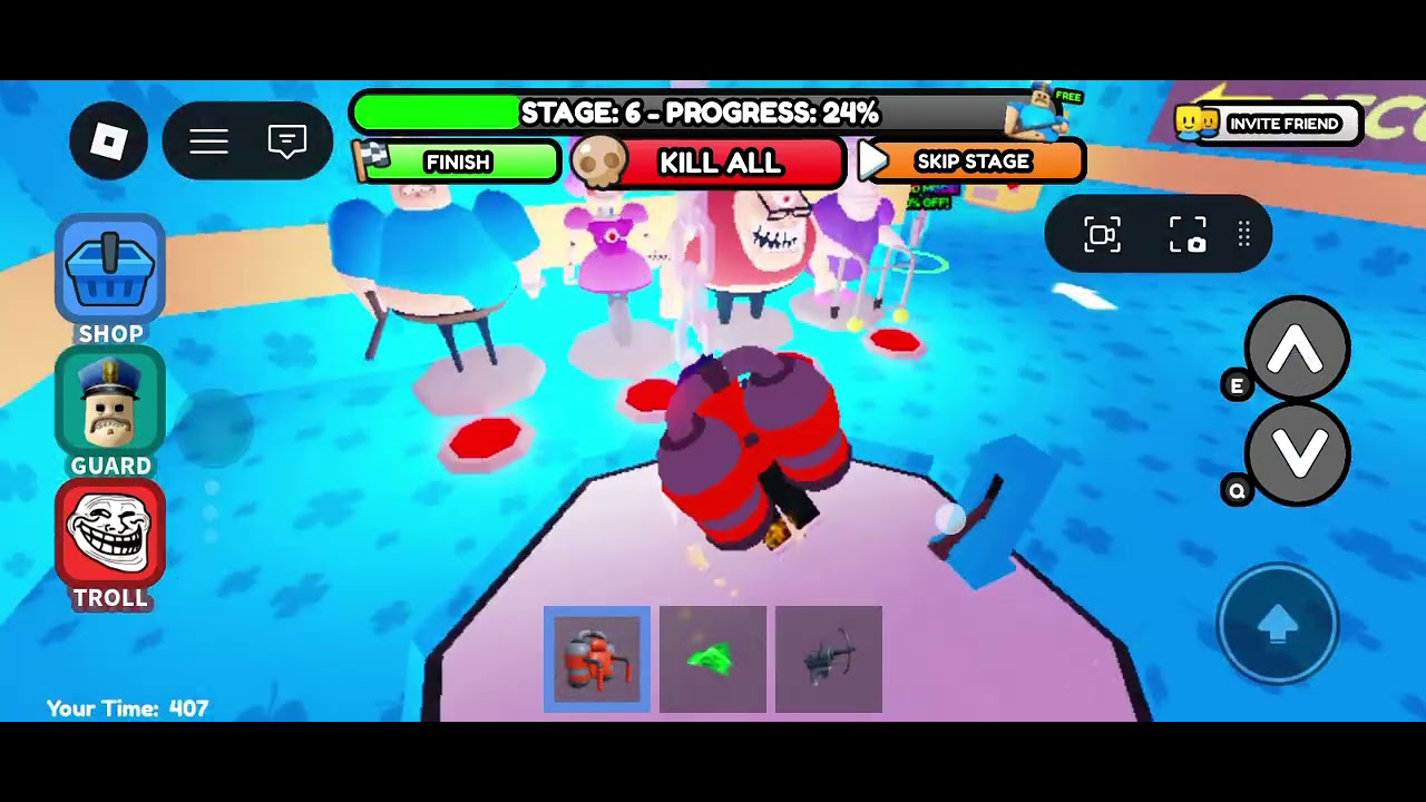 Escape de la porción de Barry con objetos gratis