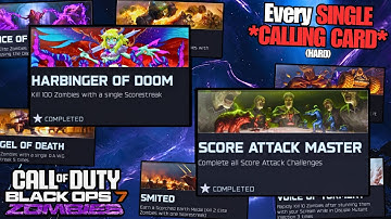 The HARDEST *ZOMBIES 100 PERCENTER GRIND* YET... (EVERY PRESTIGE CALLING CARD Part 2)