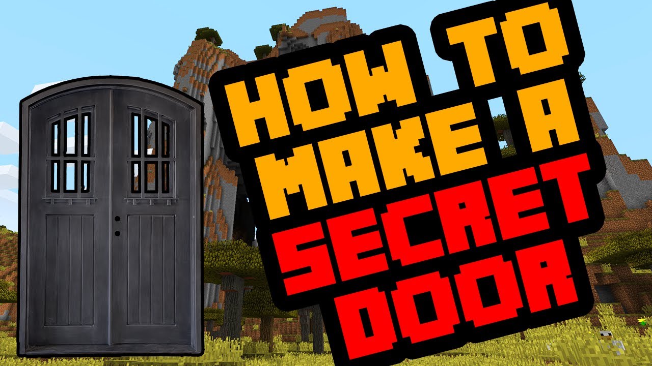 How to Make a Simple Secret Door in Minecraft Survival - Bedrock 2020