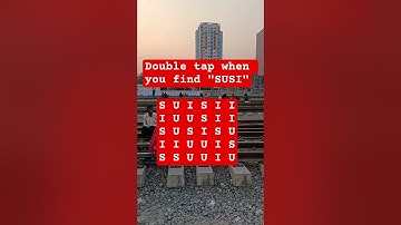 Observation Visual Test: 5 Seconds For You To Spot:SUSI . Try Your Skills!  #search #puzzle #shorts